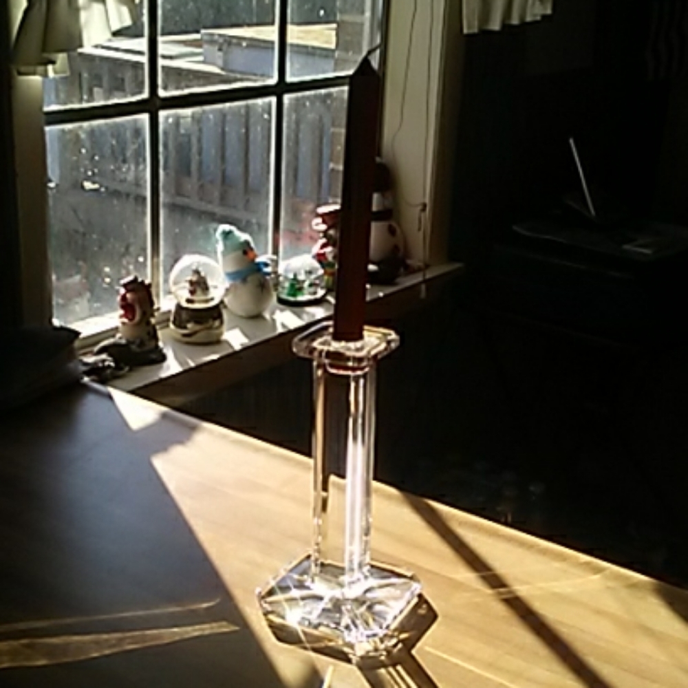 Vintage Julia Crystal Candlestick Holder EUC - Picture 4 of 4